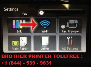 Select Network option Brother Printer