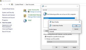 Create A New Outlook User Profile