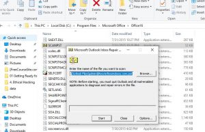 Repair Outlook Data Files