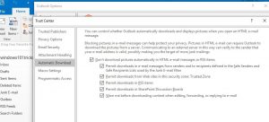 Stop Outlook From Loading External Content