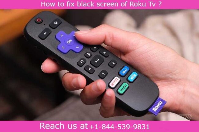 fix-black-screen-roku tv